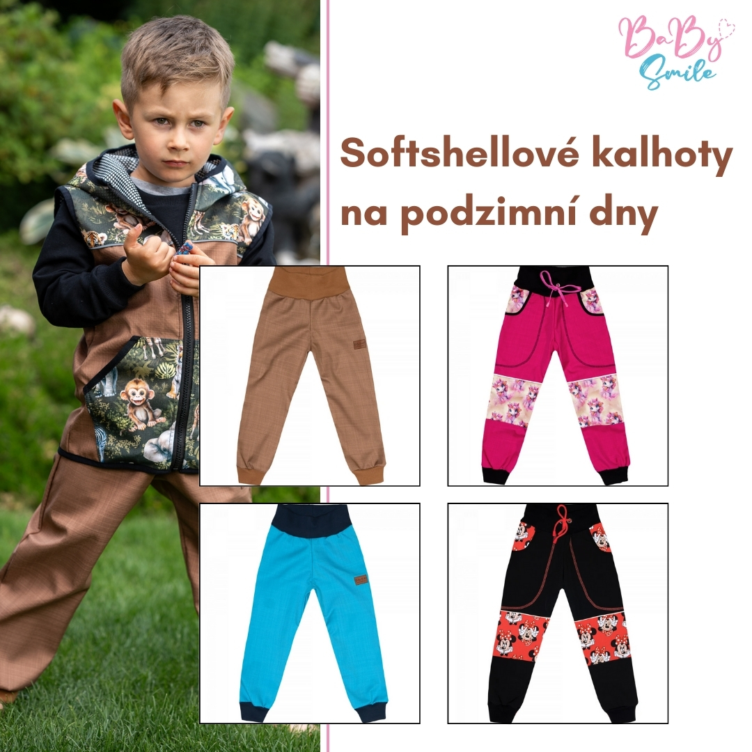 Softshellové kalhoty Baby Smile